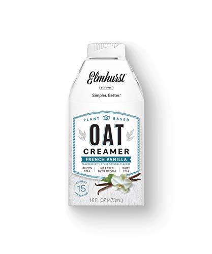 Elmhurst 1925 French Vanilla Oat Creamer - Vegane Hafer-Kaffeesahne mit natürlichem Vanillearoma – Cremig und vielseitig – Perfekt für Kaffee, Tee und Smoothies – 473 ml Elmhurst 1925 French Vanilla Oat Creamer - Vegane Hafer-Kaffeesahne mit natürlichem Vanillearoma – Cremig und vielseitig – Perfekt für Kaffee, Tee und Smoothies – 473 ml von Elmhurst