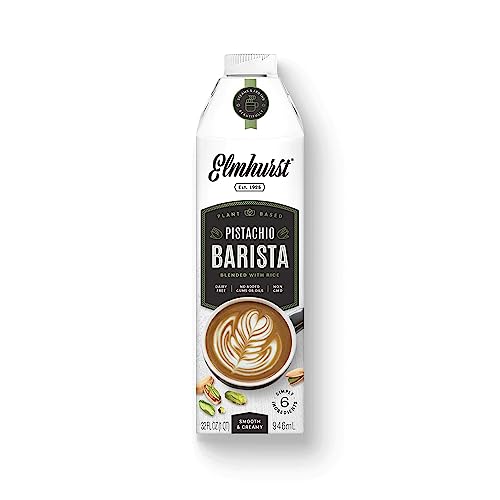 Elmhurst 1925 Pistachio Barista Edition – Veganer Pistaziendrink für Barista-Kreationen – Cremig, schäumend und vielseitig – 946 ml Elmhurst 1925 Pistachio Barista Edition – Veganer Pistaziendrink für Barista-Kreationen – Cremig, schäumend und vielseitig – 946 ml von Elmhurst