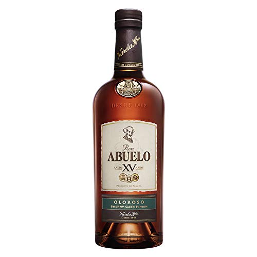 Rum Abuelo Oloroso 15 Jahre 70 cl - Hergestellt in Panama - Varela Hermanos S.A. (1 Flasche) von Elsantiamen