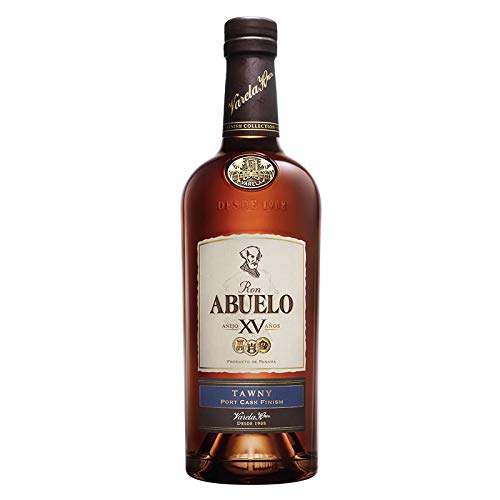 Rum Abuelo Tawny 15 Jahre 70 cl - Hergestellt in Panama - Varela Hermanos S.A. (1 Flasche) von Elsantiamen