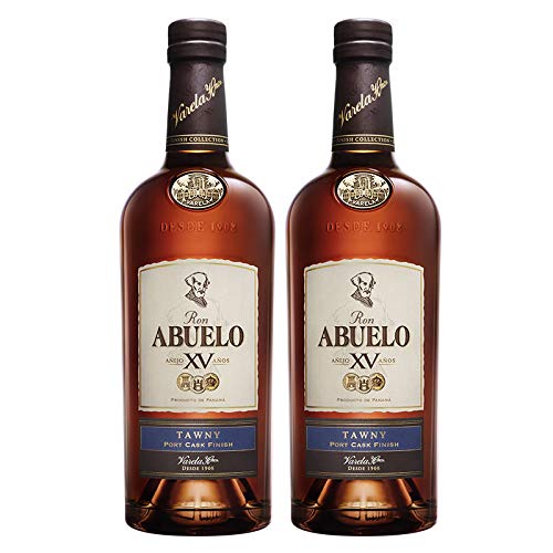 Rum Abuelo Tawny 15 Jahre 70 cl - Hergestellt in Panama - Varela Hermanos S.A. (2 Flaschen) von Elsantiamen