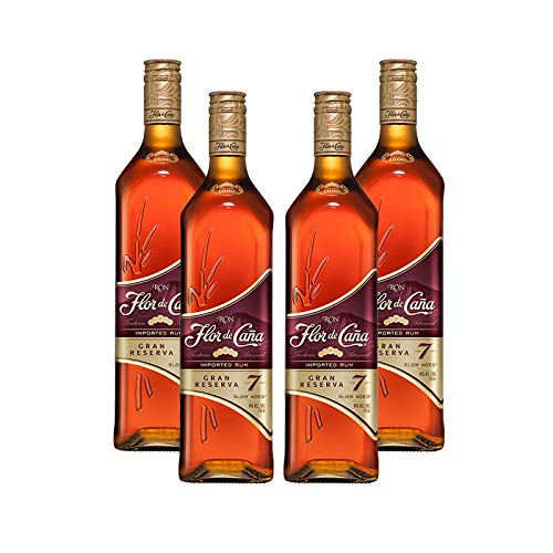 Rum Flor de Caña Gran Reserva 7 Jahre von 70 cl - D.O. Nicaragua - Bodegas Osborne (4 Flaschen) von Elsantiamen