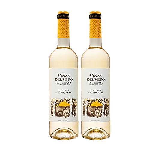 Weißwein Viñas del Vero Macabeo-Chadonnay 75 cl - D.O. Somontano - Bodegas Gonzalez Byass (2 Flaschen) von Elsantiamen