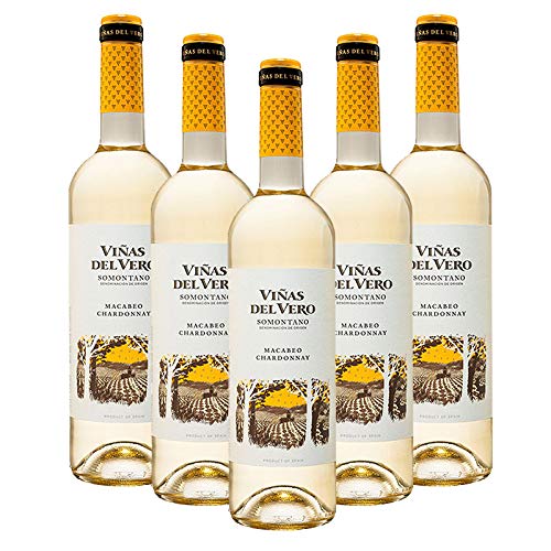 Weißwein Viñas del Vero Macabeo-Chadonnay 75 cl - D.O. Somontano - Bodegas Gonzalez Byass (5 Flaschen) von Gonzalez Byass
