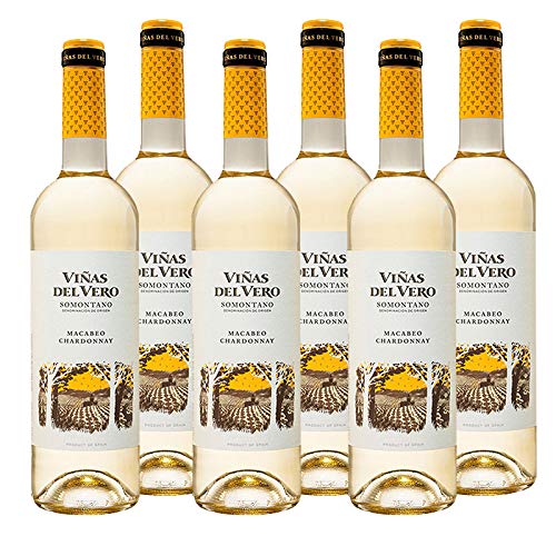 Weißwein Viñas del Vero Macabeo-Chadonnay 75 cl - D.O. Somontano - Bodegas Gonzalez Byass (6 Flaschen) von Gonzalez Byass