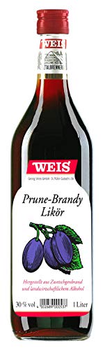 Weis Prune-Brandy-Likör | Zwetschgenbrandy | aus der Elztalbrennerei | 1l. Flasche von Elztalbrennerei