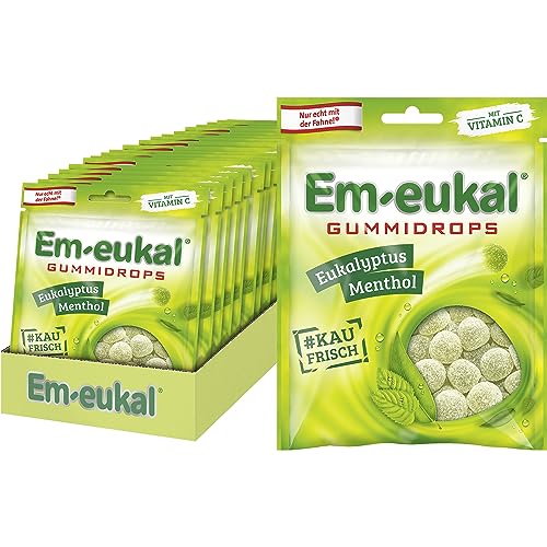 Em-eukal Gummidrops Eukalyptus-Menthol, 20er Pack (20 x 90g) von Em-eukal