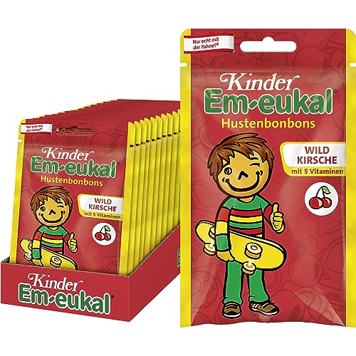 Kinder Em-eukal Hustenbonbons, 15er Pack (15 x 75 g Packung) von Em-eukal