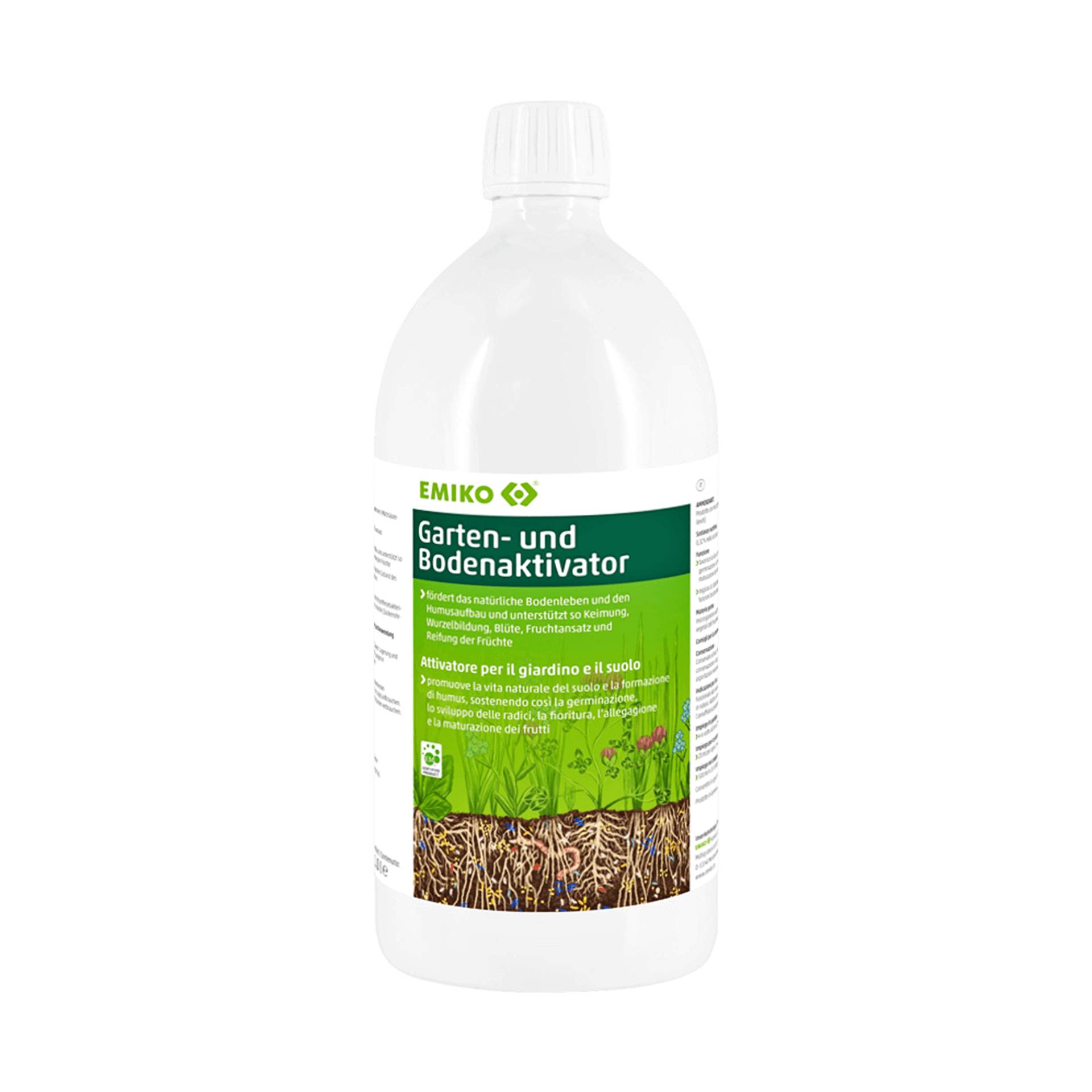 Garten- und Bodenaktivator 1 Liter - Bodenhilfsstoff mit Effektiven Mikroorganismen - Emiko Garten- und Bodenaktivator 1 Liter - Bodenhilfsstoff mit Effektiven Mikroorganismen - Emiko von Emiko