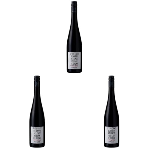 Emil Bauer Cuvée Noir "If you can't be happy at least you can be drunk - with my noir!" Trockener Rotwein aus der Pfalz (1 x 0.75l) (Packung mit 3) von EB EMIL BAUER PFALZ