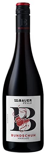 Emil Bauer „Bundschuh“ Merlot, Trockener Rotwein aus der Pfalz (1 x 0.75l) von Emil Bauer