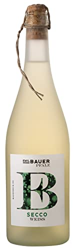 Emil Bauer Secco Weiß, Trockener Perlwein aus der Pfalz (1 x 0.75l) von Emil Bauer