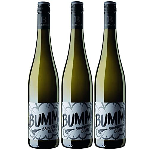 Emil Bauer White Label BUMM Sauvignon Blanc QbA Weißwein Wein Deutschland (3 Flaschen) von Emil Bauer