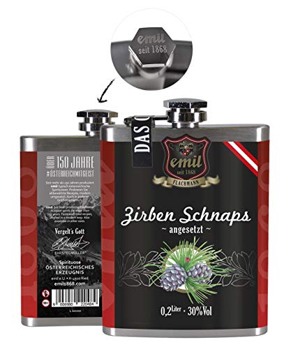 Emil Zirben Schnaps angesetzt Flachmann 0,2l Emil Zirben Schnaps angesetzt Flachmann 0,2l von Emil Spirituosen