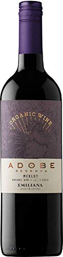 Adobe Merlot, Rapel Val, Organic 75cl. (case of 6), Rapel Val/Chili, Merlot, (Rotwein) von Emiliana Organic