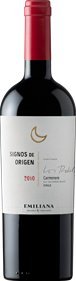 Signos de Origen 'Los Robles' Carmenre, Colchagua Valley (organic)(Case of 6), Colchagua valley/Chile, Carmenere, (Rotwein) von Emiliana