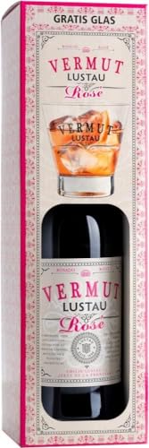 Lustau Vermut Rosé 15% vol. - Geschenkpackung mit Glas - Rosé Wermut (1 x 0.75 l) von Lustau