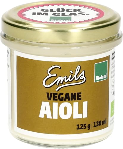 Emils Bio-Manufaktur vegane Bioland Aioli (6 x 130 ml) von Emils Bio-Manufaktur