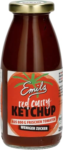 Emils Bio-Manufaktur Bio Redcurry Ketchup (6 x 250 ml) von Emils Bio-Manufaktur