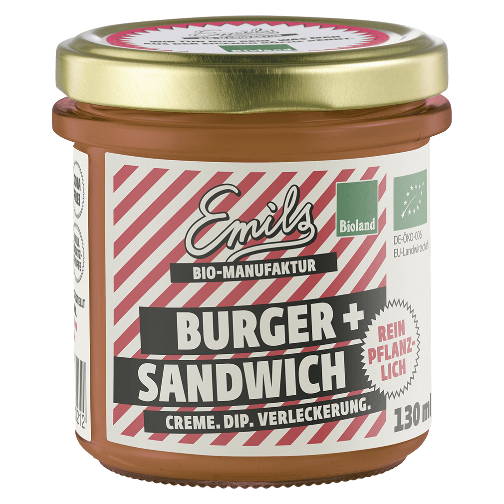 Bio Burger- und Sandwichcreme von Emils