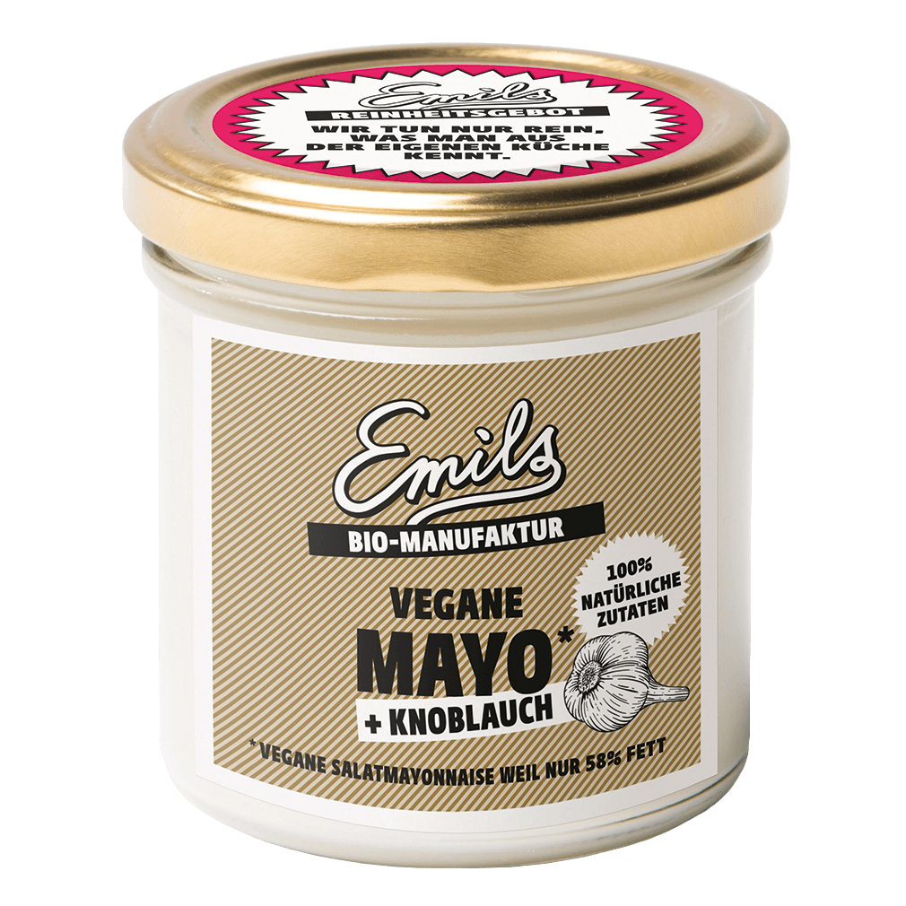 Bio Vegane Mayo + Knoblauch, 125g von Emils