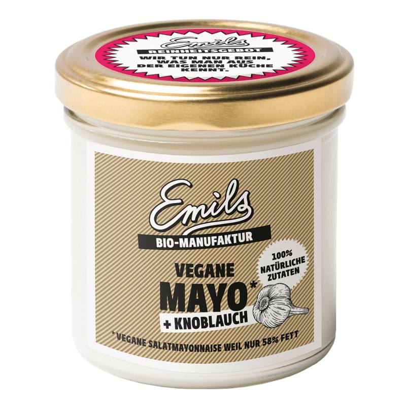 Bio Vegane Mayo + Knoblauch, 125g von Emils