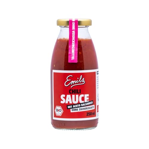 Chili Soße 250 ml, BIO, Ohne Zusatzstoffe, Ohne Zuckerzusatz, Vegan Chili Soße 250 ml, BIO, Ohne Zusatzstoffe, Ohne Zuckerzusatz, Vegan von Emils