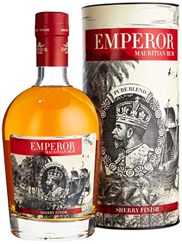 Emperor Mauritian Aged Blend Sherry Finish Rum mit Geschenkverpackung (1 x 0.7 l) von Emperor