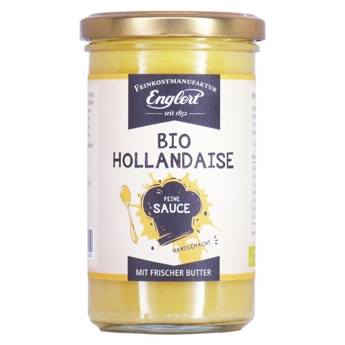 Englert | Sauce Hollandaise | schmeckt zu Spargel, Fleisch und Fisch | Bio-Qualität | 250 ml im Glas von Englert