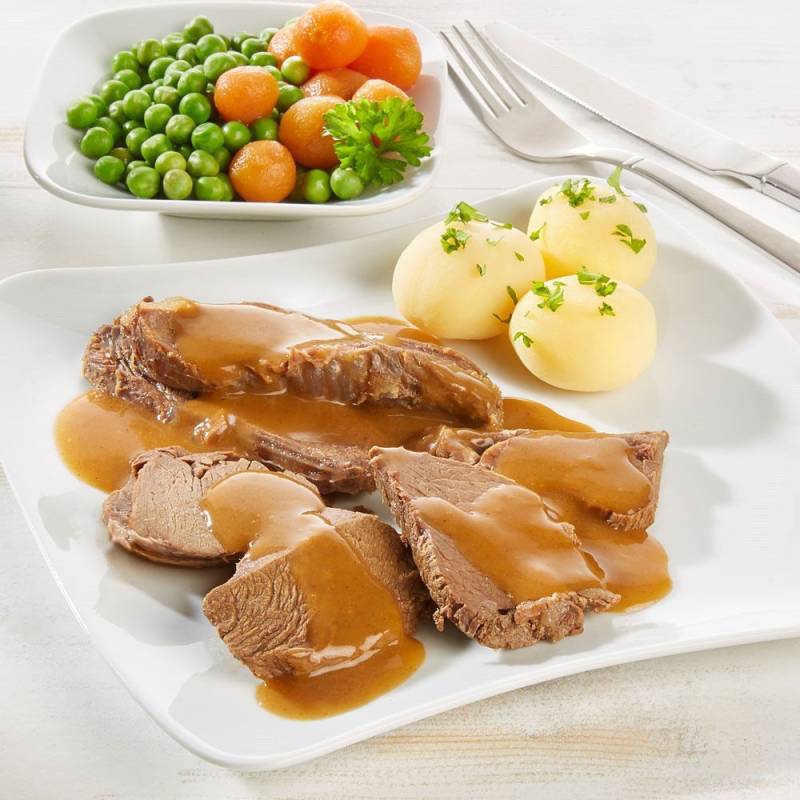 Hirschbraten in feiner Sahnesauce von Englert