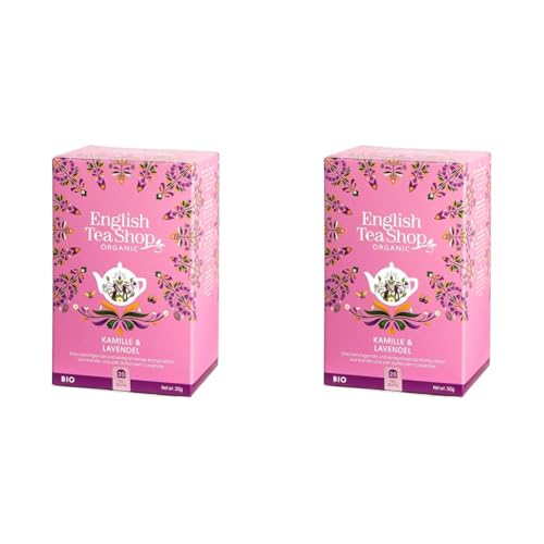 ETS - Kamille & Lavendel, BIO, 20 Teebeutel (Packung mit 2) von English Tea Shop