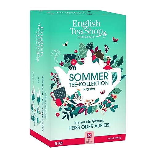 ETS - Sommer Tee-Kollektion "Kräuter", heiß oder kalt geniessen, BIO, 4 verschiedenen Sorten, 20 Teebeutel von English Tea Shop
