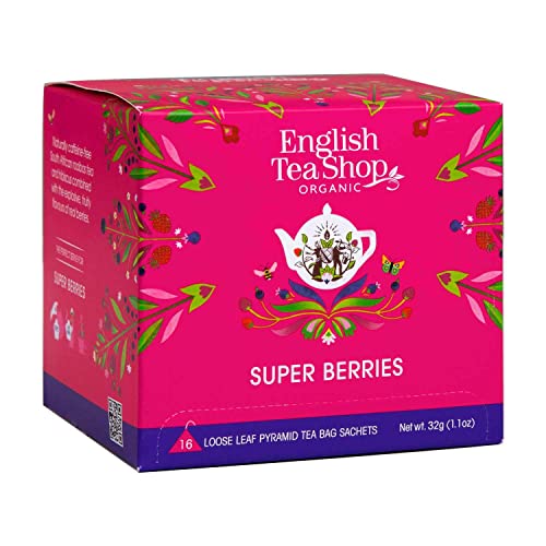 English Tea Shop - Super Beeren, BIO, 16 Pyramiden-Beutel in Papierbox von English Tea Shop