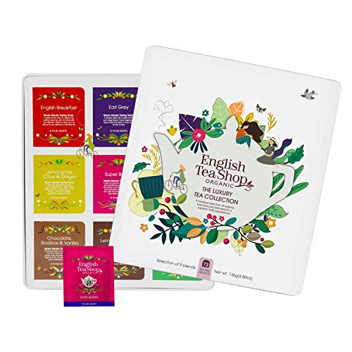 ETS - Tee Geschenkbox aus Metall "Luxury Tea Collection" mit 72 BIO-Tees | BIO Tee Geschenk zu Weihnachten, Ostern, Geburtstag ETS - Tee Geschenkbox aus Metall "Luxury Tea Collection" mit 72 BIO-Tees | BIO Tee Geschenk zu Weihnachten, Ostern, Geburtstag von English Tea Shop