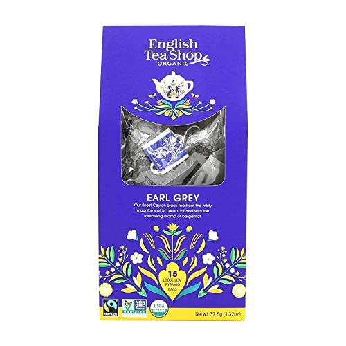 English Tea Shop - Earl Grey, BIO Fairtrade, 15 Pyramiden-Beutel in Dose von English Tea Shop
