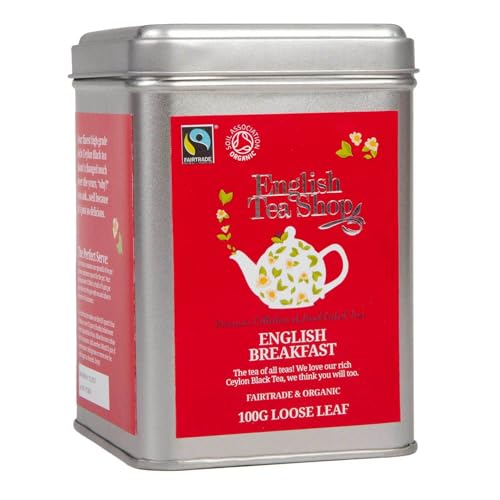 ETS - English Breakfast BIO | Fairtrade loser Schwarzer Tee aus Ceylon | unverwechselbar kräftig & vollmundig würziger Frühstückstee - 100g Dose von English Tea Shop