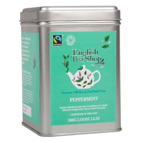 ETS - Pfefferminze BIO | Fairtrade loser Kräutertee Pfefferminztee | kühlend erfrischend & minzig aromatische - 100g Dose von English Tea Shop