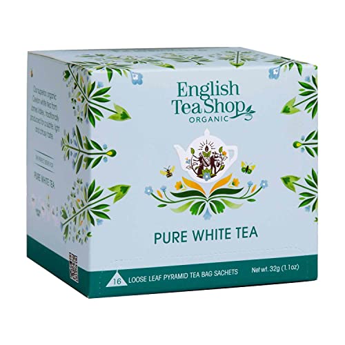 English Tea Shop - Weißer Tee, BIO, 16 Pyramiden-Beutel in Papierbox von English Tea Shop