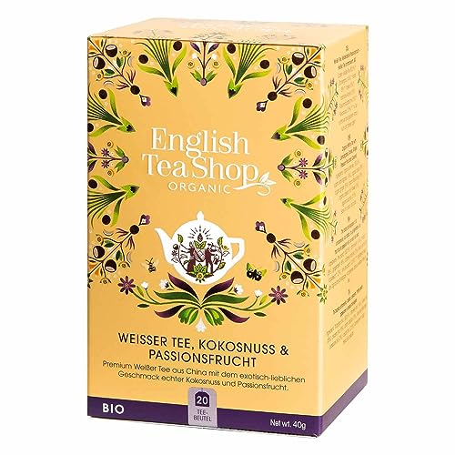 ETS - Weißer Tee, Kokosnuss & Passionsfrucht, BIO, 20 Teebeutel - (DE-Version) von English Tea Shop