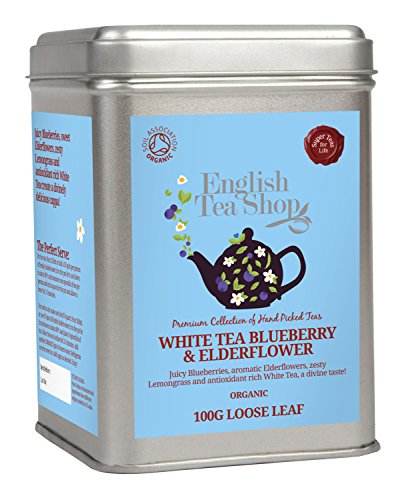 ETS - Weißer Tee, Blaubeere & Holunderblüte, BIO, Loser Tee, 100g Dose von English Tea Shop