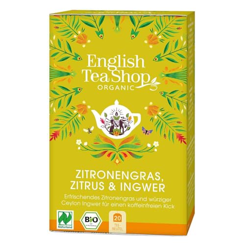 ETS - Zitronengras, Zitrus & Ingwer, Naturland BIO, 20 Teebeutel von English Tea Shop