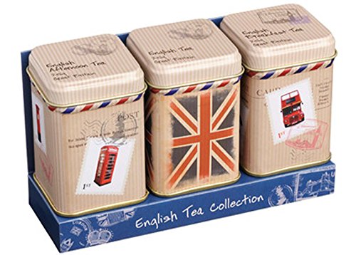 Englisch Tee Collection ? Mini Dose Triple Pack, Traditionelle Tee in Travel Collection Mini Dosen von English Tea