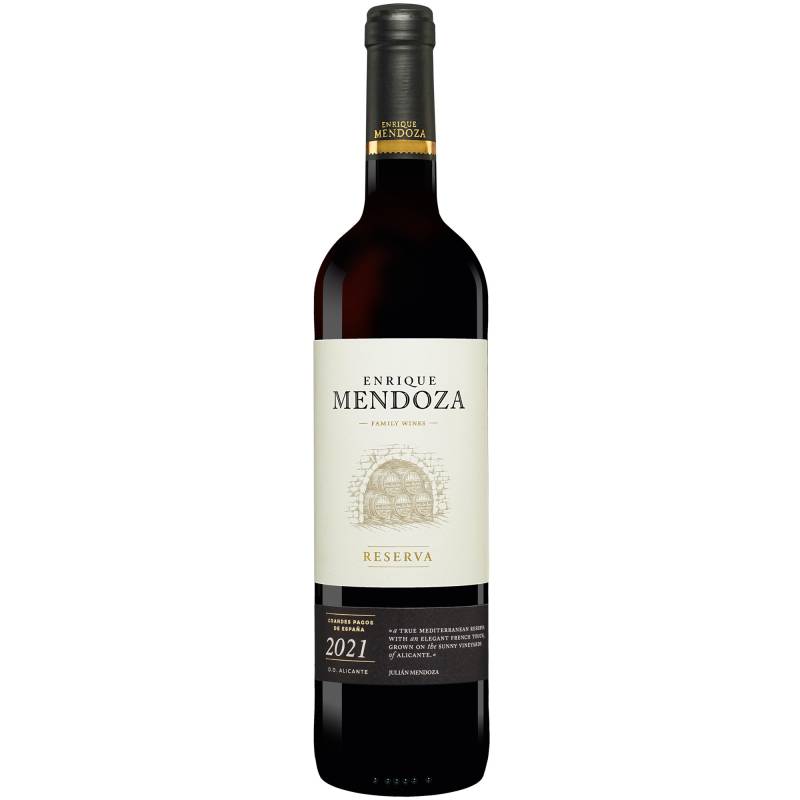 Enrique Mendoza Reserva 2021  0.75L 14% Vol. Rotwein Trocken aus Spanien von Enrique Mendoza