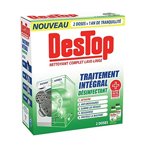 Destop – Komplettes Reinigungsmittel für Waschmaschine, Desinfektionsmittel, 2 Dosen, 3 Stück von Entretien