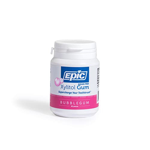 Epic Dental, Xylitol Gum, Sugar-Free, Bubblegum, 50 Pieces Epic Dental, Xylitol Gum, Sugar-Free, Bubblegum, 50 Pieces von Epic