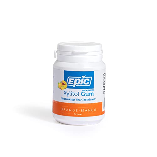 Xylitol-Gummi, zuckerfrei, Orange-Mango, 50 Stück - Epic Dental Xylitol-Gummi, zuckerfrei, Orange-Mango, 50 Stück - Epic Dental von Epic