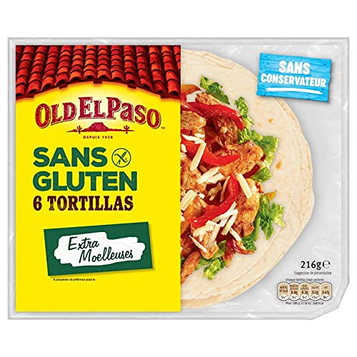 Old El Paso Tortillas ohne Gluten 216G, 4 Stück von Epicerie salée