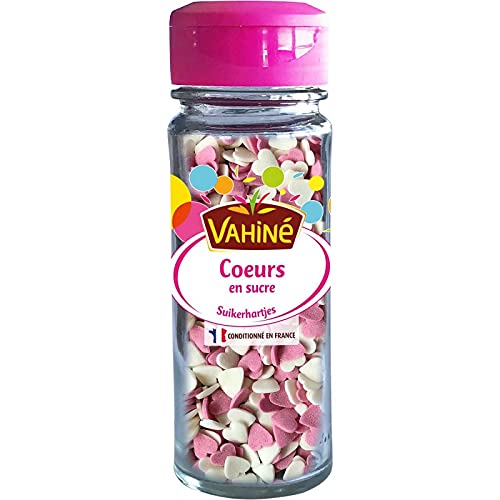 VAHINÉ Deko-Herzen aus Zucker, 55 g, 4 Stück von Vahine