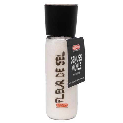 eppers Genuss Mühle Fleur de Sel Meersalz | Blume des Salzes, Salz aus der Mühle, grobes Meer-Salz | Gewürzmühle, 350g eppers Genuss Mühle Fleur de Sel Meersalz | Blume des Salzes, Salz aus der Mühle, grobes Meer-Salz | Gewürzmühle, 350g von Eppers