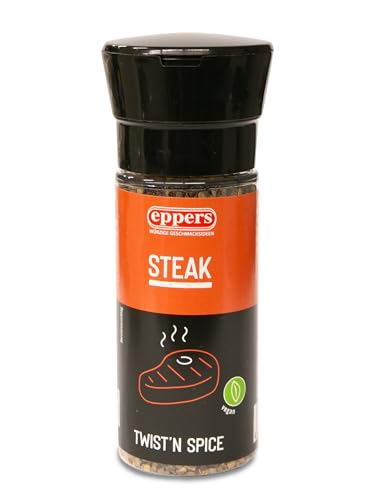 eppers Steak Gewürz | für alle Fleischsorten | Gewürzmischung für Fleisch | Gewürzmühle, 70g von Eppers